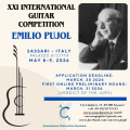Emilio Pujol International Guitar Competition, Sassari