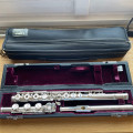 Yamaha silver flute and Fauli headjoint / Flûte Yamaha en argent et tête Faulisi