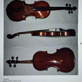 20th Century modern violin made by Paul Jocelyn, England. Brown/red varnish