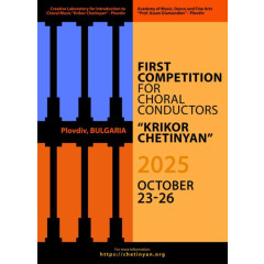 First Competition for Choir Conductors "Krikor Chetinyan"