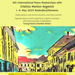 4th International Piano Masterclass with Cristina Marton-Argerich