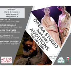 Milano Opera Studio 2024-2025 - Auditions