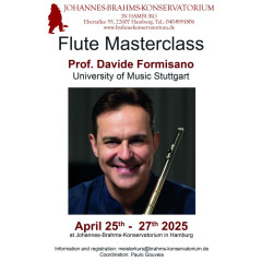 Flute Masterclass with Prof. Davide Formisano in Hamburg