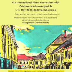 4th International Piano Masterclass with Cristina Marton-Argerich