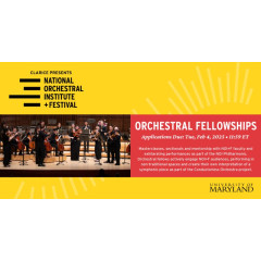 National Orchestral Institute + Festival - Orchestral Fellowship