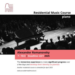 Residential Music Course for Pianists with Alexander Romanovsky