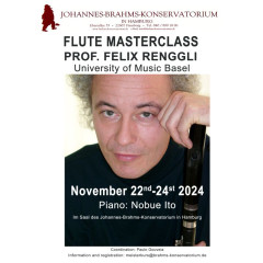 Flute Masterclass with Prof. Felix Renggli