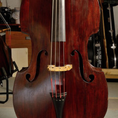 ANTONIO MONZINO MILANO Italian double bass  original label, 3/4 106.5,