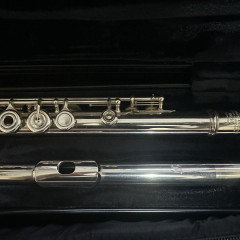 Brannen Brothers Silver Flute with 14k rose gold riser,