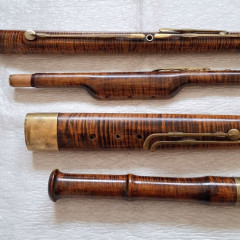 Historical 8-keyed Classical Bassoon Dobner Strasbourg Year -1800, A=430Hz. Fagott,