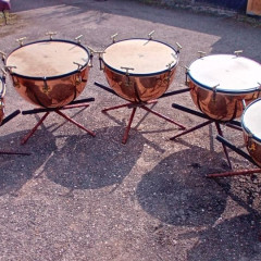 Unique Henry Potter Hand Tuned Timpani, Set of 5, 