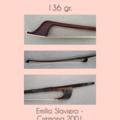 Selection of fine double bass bows,