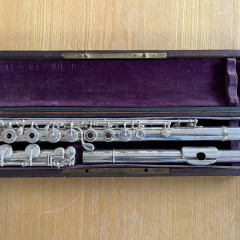 Magnificient Louis Lot silver flute Nr. 3978 !,