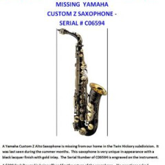 YAHAMA CUSTOM Z SAXOPHONE,